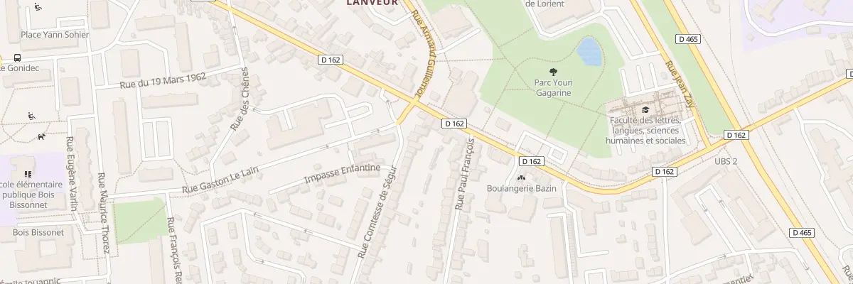 Plan du 4 Rue comtesse de Ségur à Lorient