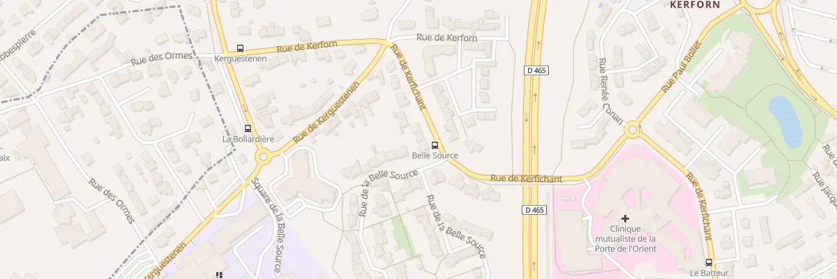 Plan du 64 Rue de Kerfichant à Lorient