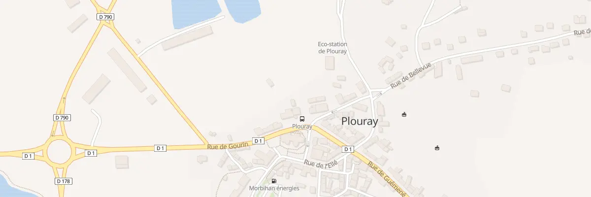 Plan du 12 Rue de Gourin à Plouray