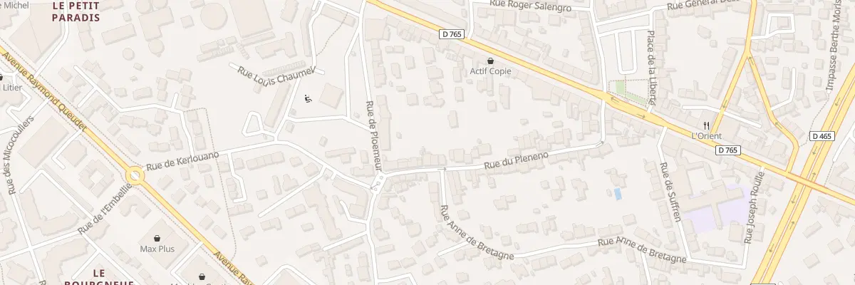 Plan du 37 Rue du Plénéno à Lorient