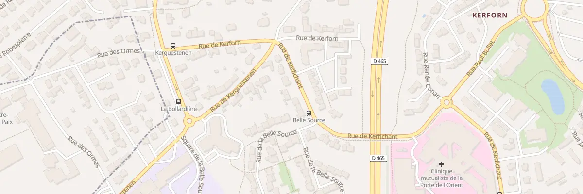 Plan du 68 Rue de Kerfichant à Lorient