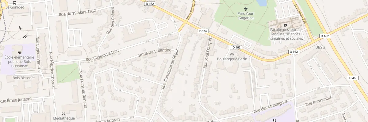 Plan du 18 Rue comtesse de Ségur à Lorient