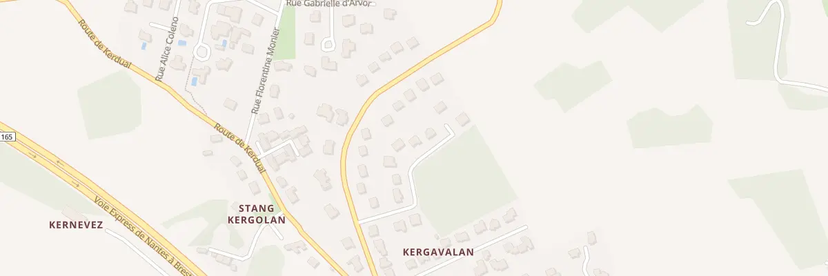 Plan du 9 Imp de Kergolan à Quéven