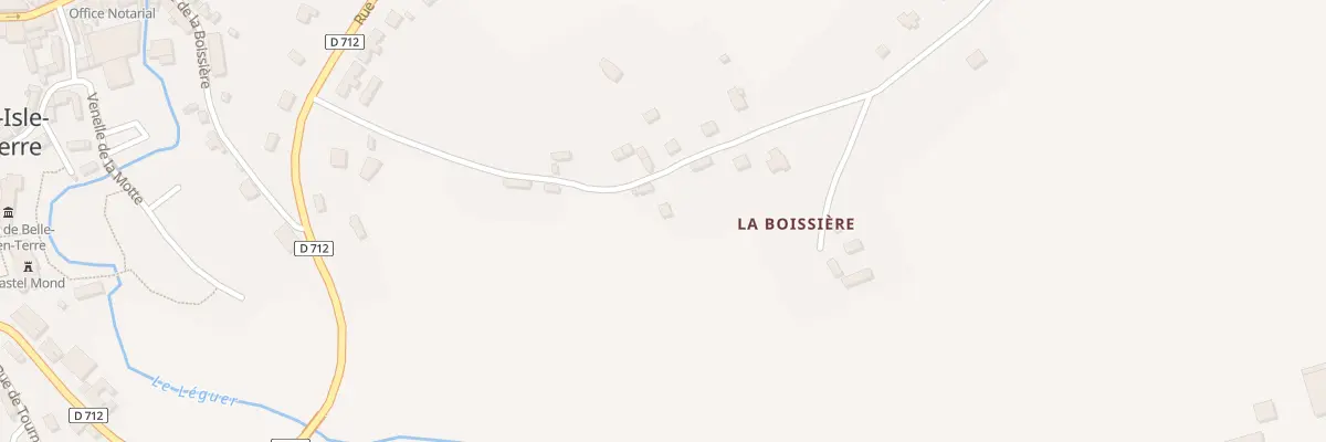 Plan du 4 La Boissiere à Belle-Isle-en-Terre