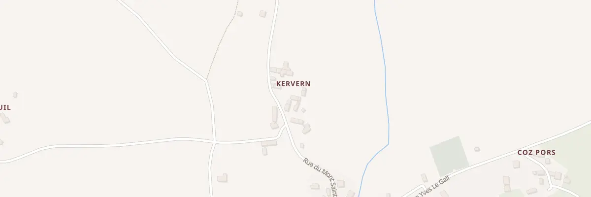 Plan du 4 Kervern à Saint-Servais