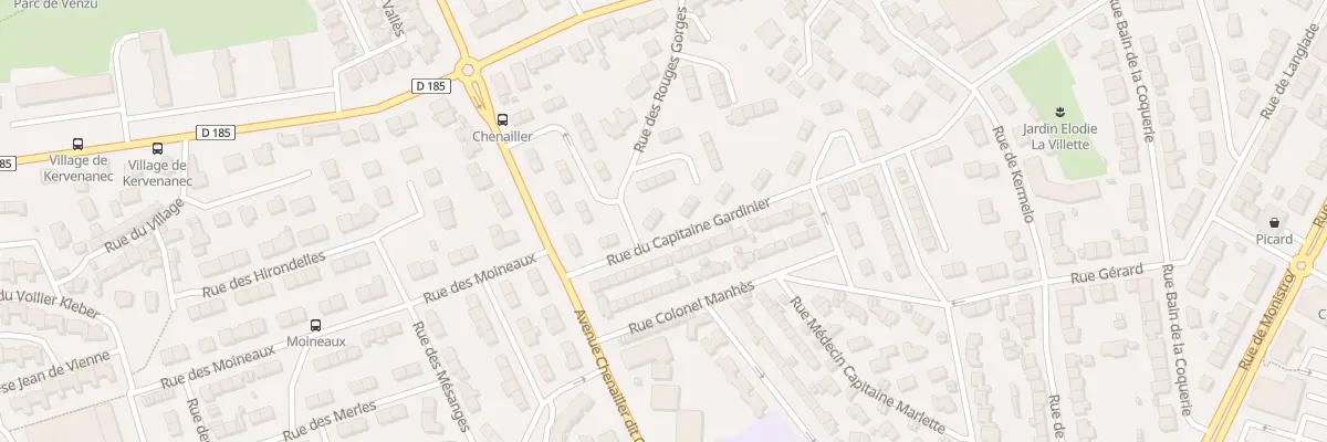 Plan du 8 Rue Cap Gardinier à Lorient