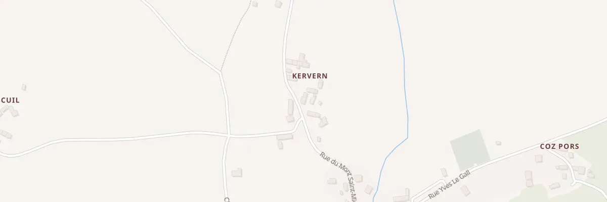 Plan du 3 Kervern à Saint-Servais