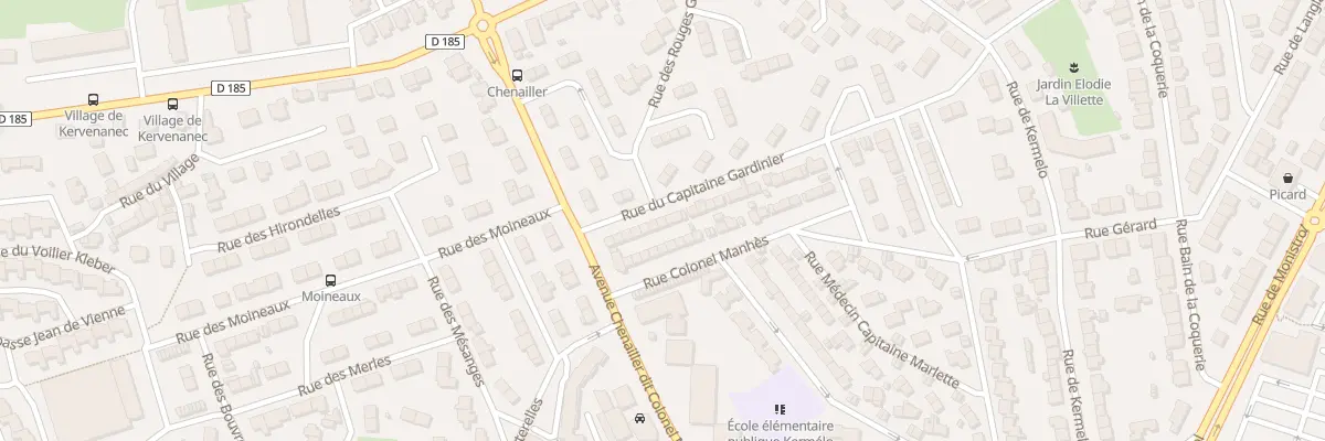 Plan du 13 Rue Cap Gardinier à Lorient