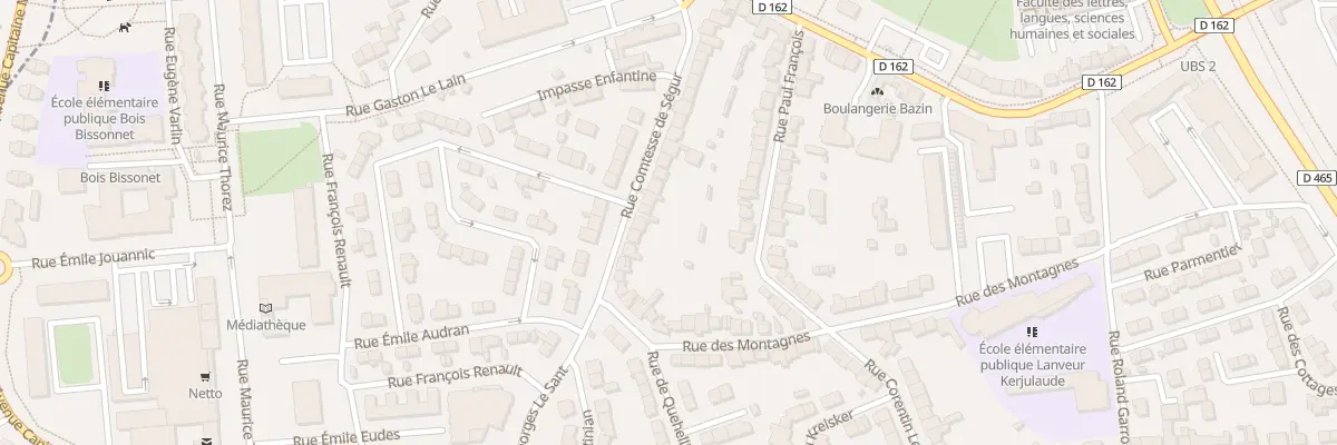 Plan du 34 Rue comtesse de Ségur à Lorient