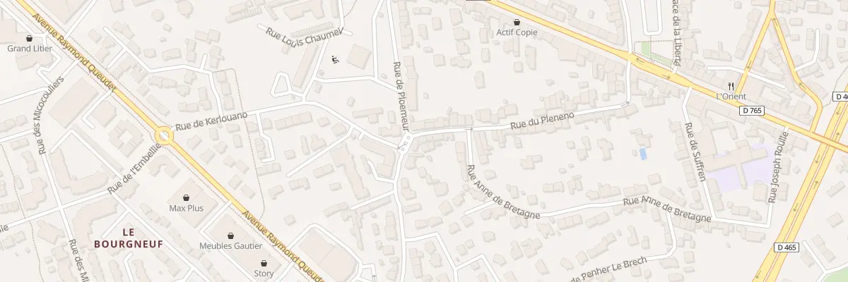 Plan du 44 Rue du Plénéno à Lorient
