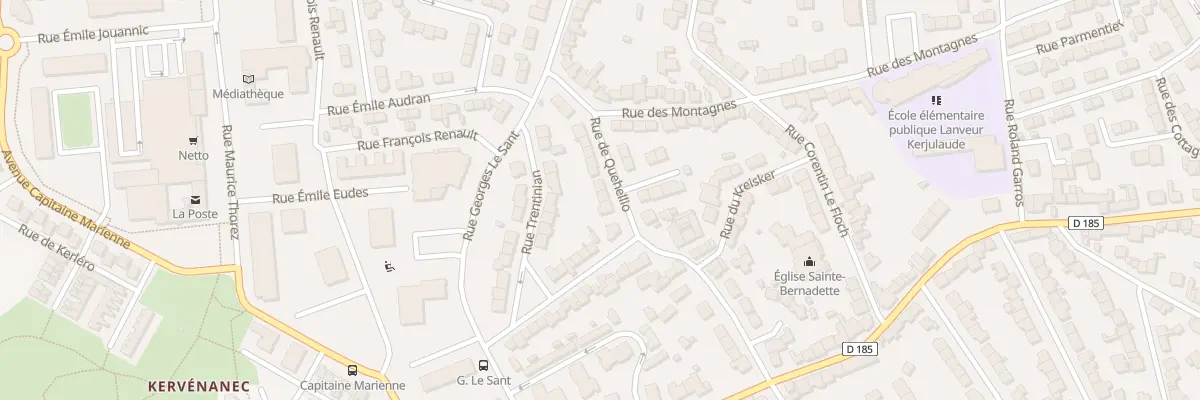 Plan du 11 Rue de Quéhellio à Lorient