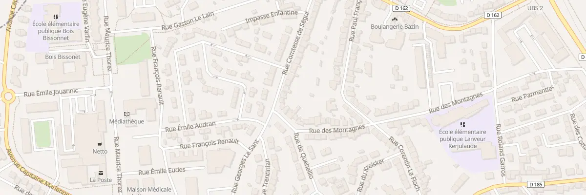 Plan du 42 Rue comtesse de Ségur à Lorient