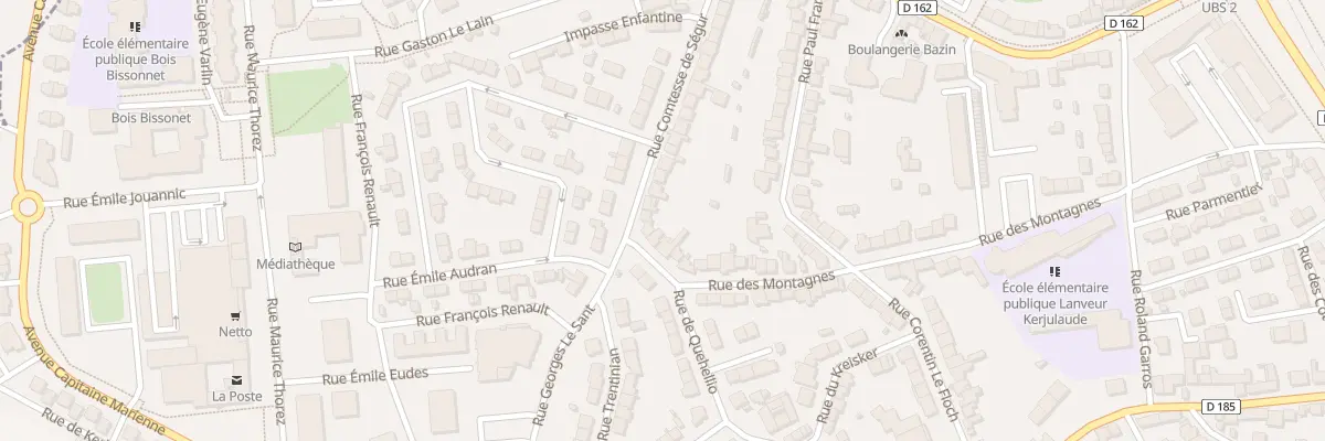 Plan du 44 Rue comtesse de Ségur à Lorient