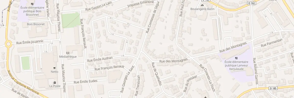 Plan du 46 Rue comtesse de Ségur à Lorient
