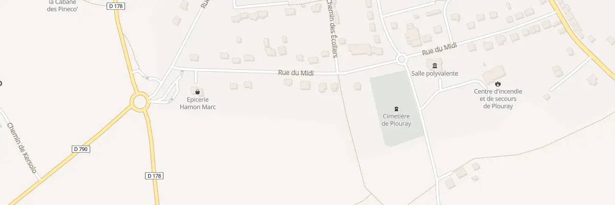 Plan du 21 Rue du Midi à Plouray