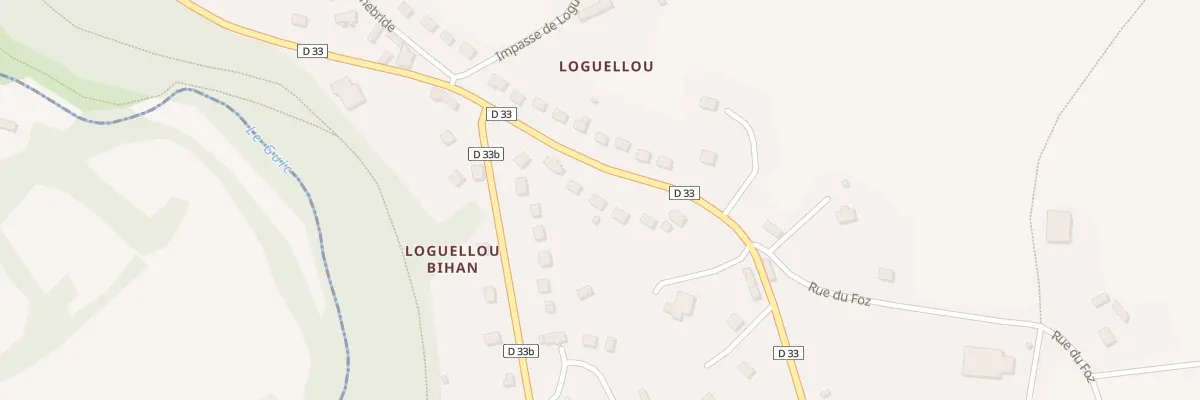Plan du 8 Rue de Loguellou à Belle-Isle-en-Terre