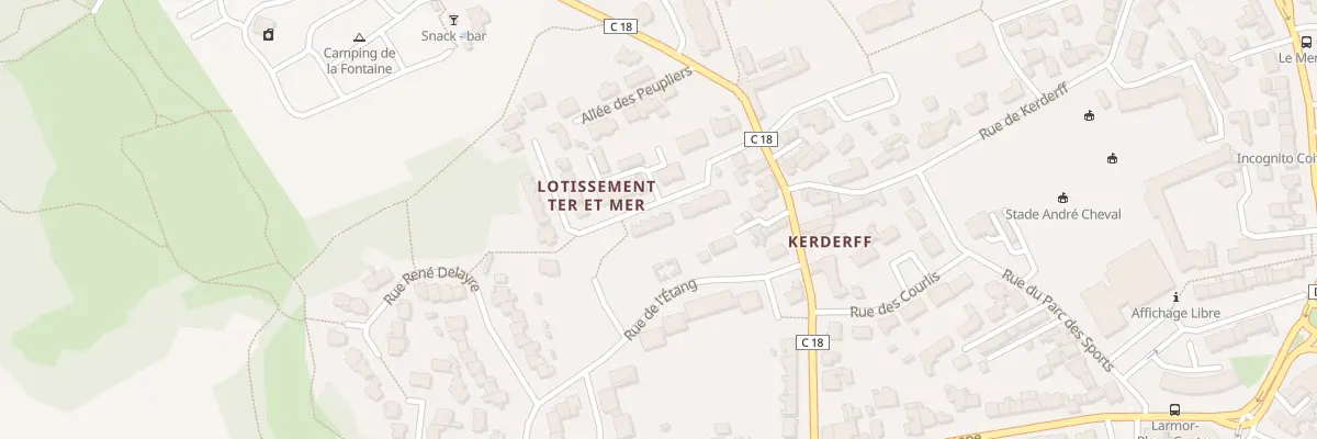 Plan du 12 Rue des Trois Pierres à Larmor-Plage