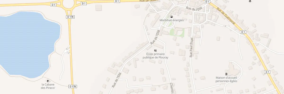 Plan du 22 Rue de l’Elle à Plouray