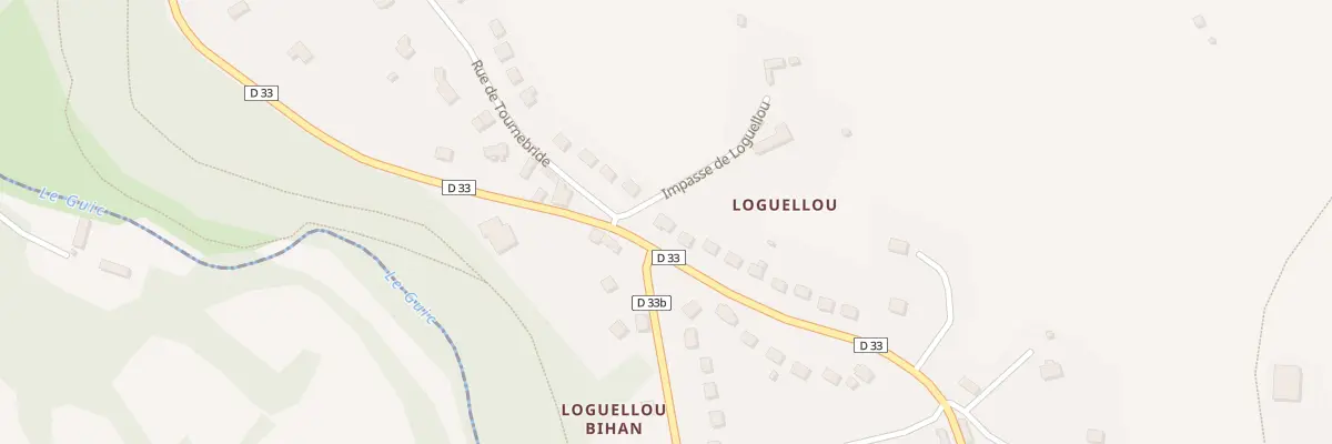 Plan du 1 Rue de Loguellou à Belle-Isle-en-Terre
