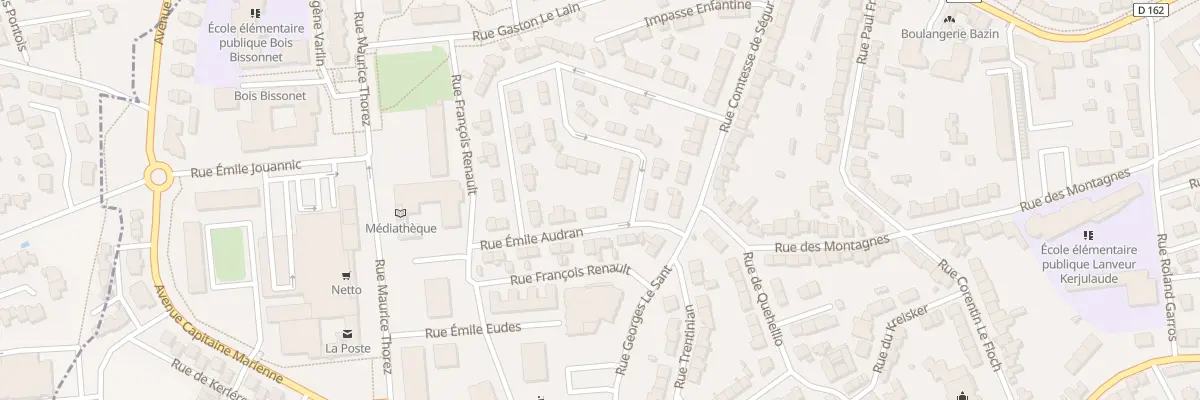 Plan du 5 Rue Émile Audran à Lorient