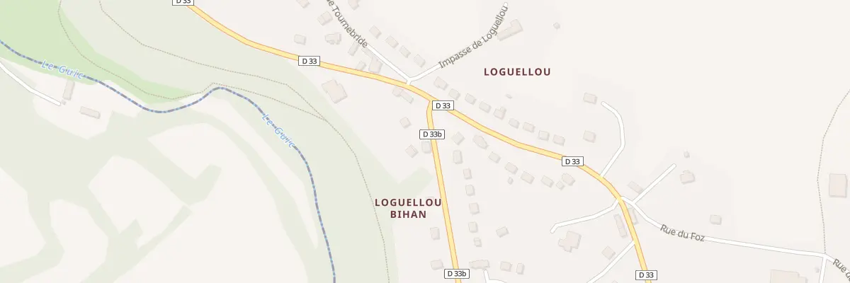 Plan du 6 Rte de Loc Envel à Belle-Isle-en-Terre