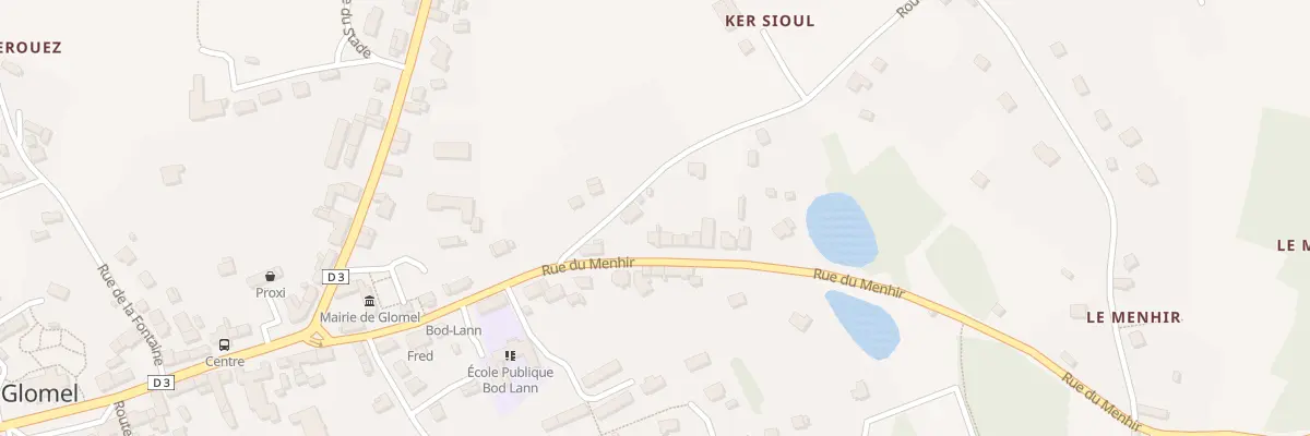 Plan du 15 Rue du Menhir à Glomel
