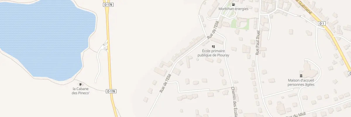 Plan du 36 Rue de l’Elle à Plouray