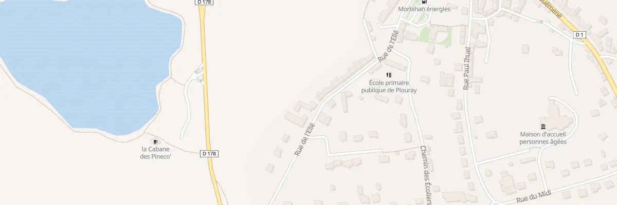 Plan du 40 Rue de l’Elle à Plouray
