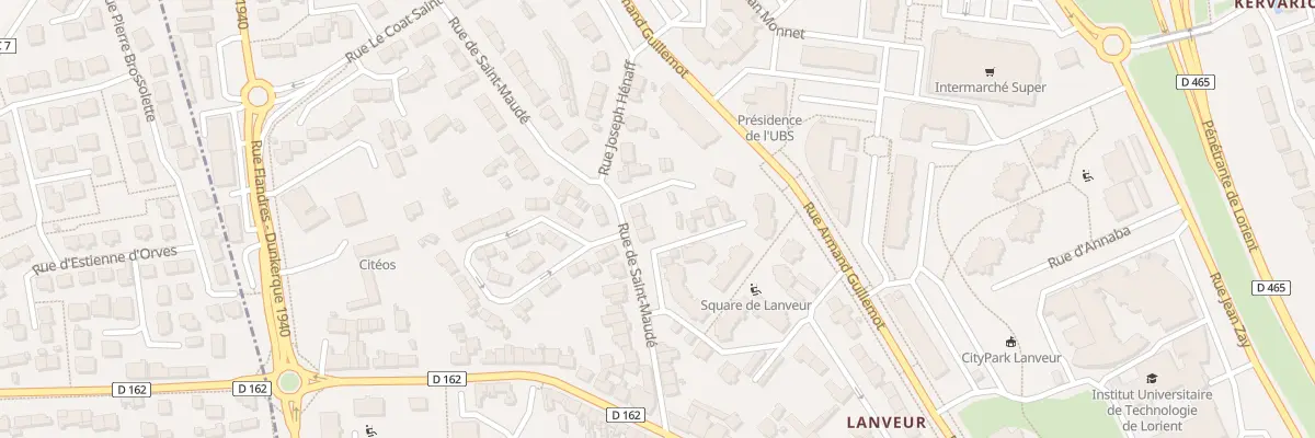 Plan du 25 Rue de Saint-Maudé à Lorient