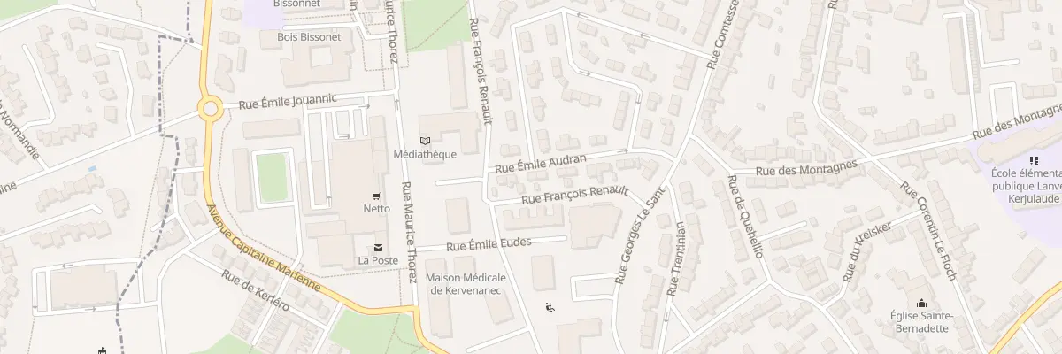 Plan du 18 Rue Émile Audran à Lorient