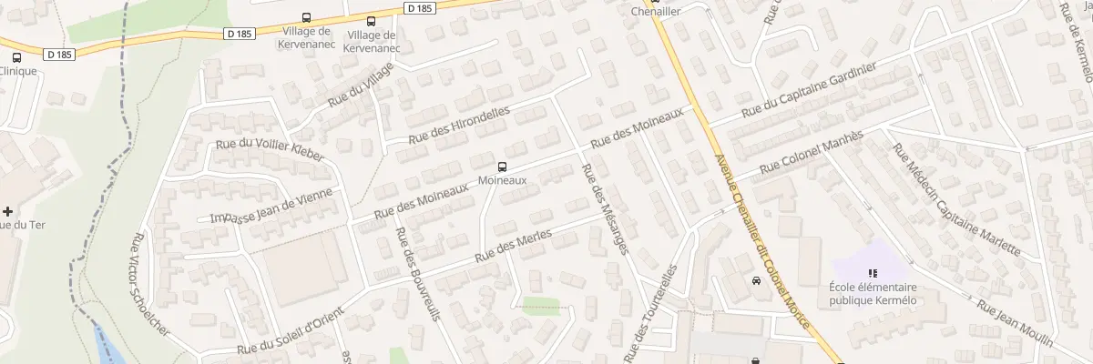 Plan du 8 Rue des Moineaux à Lorient