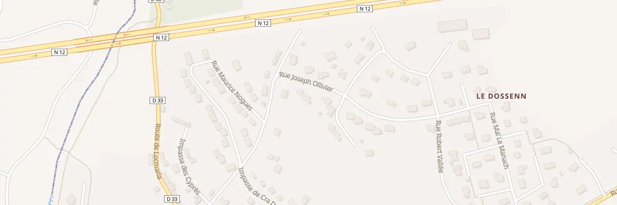 Plan du 6 Rue Joseph Ollivier à Belle-Isle-en-Terre