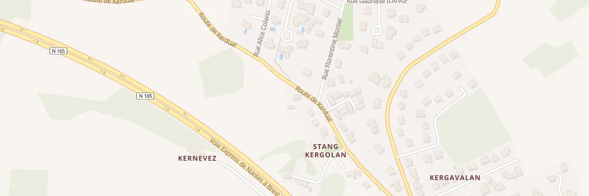 Plan du 2 Stang Kergolan à Quéven