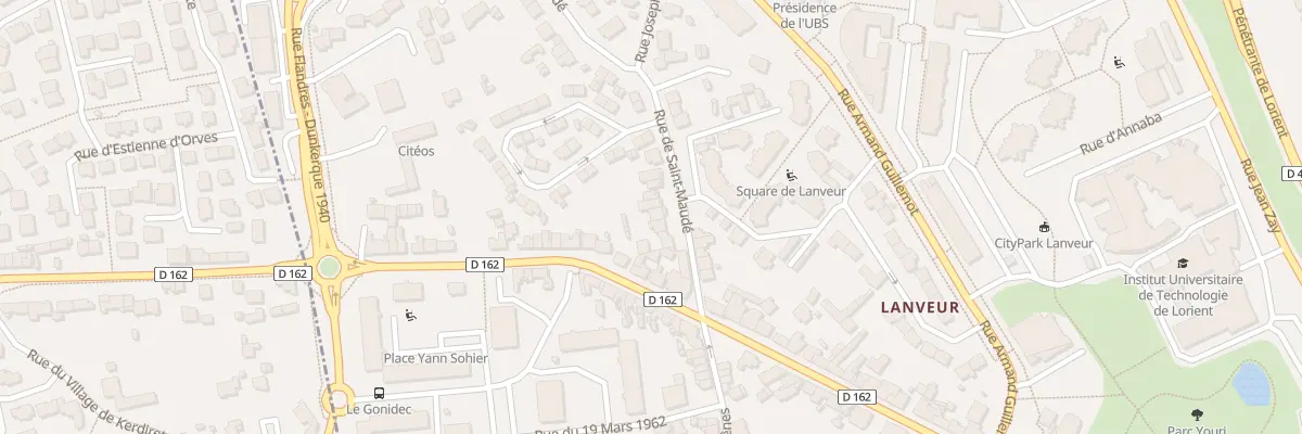 Plan du 14 Rue de Saint-Maudé à Lorient