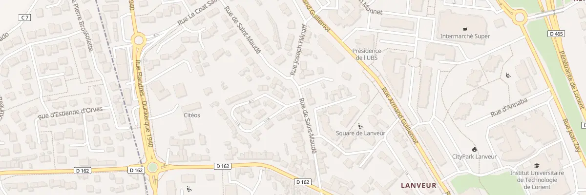 Plan du 28 Rue de Saint-Maudé à Lorient