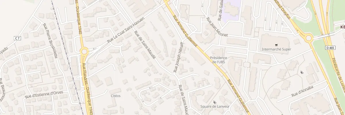 Plan du 4 Rue Joseph Hénaff à Lorient