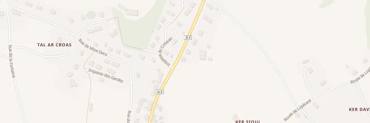 Plan du 28 Rue de Rostrenen à Glomel