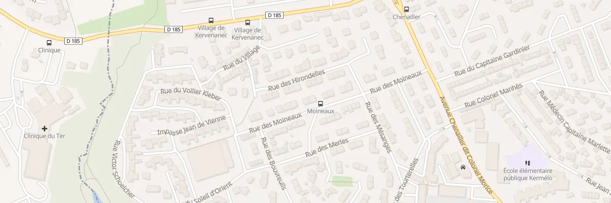 Plan du 23 Rue des Moineaux à Lorient