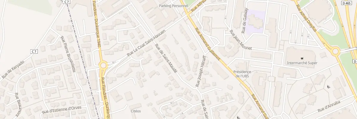 Plan du 37 Rue de Saint-Maudé à Lorient