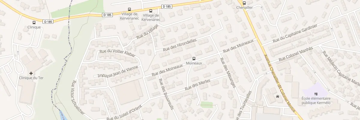 Plan du 25 Rue des Moineaux à Lorient