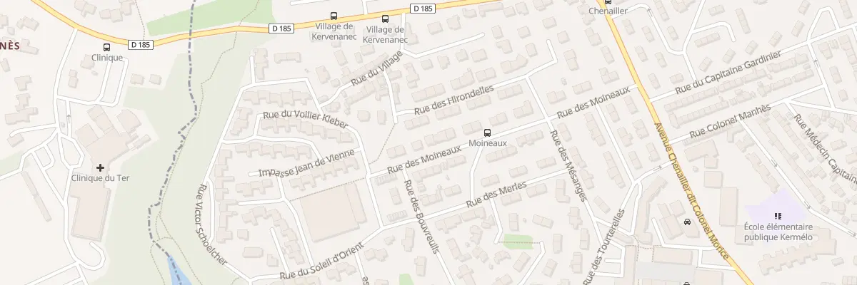 Plan du 29 Rue des Moineaux à Lorient