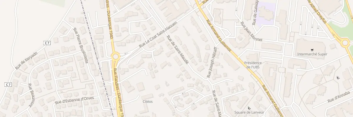Plan du 48 Rue de Saint-Maudé à Lorient