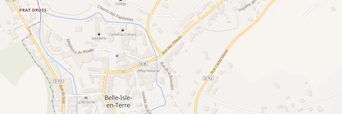 Plan du 6 Rue des Tilleuls à Belle-Isle-en-Terre