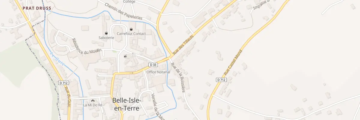 Plan du 4 Rue des Tilleuls à Belle-Isle-en-Terre
