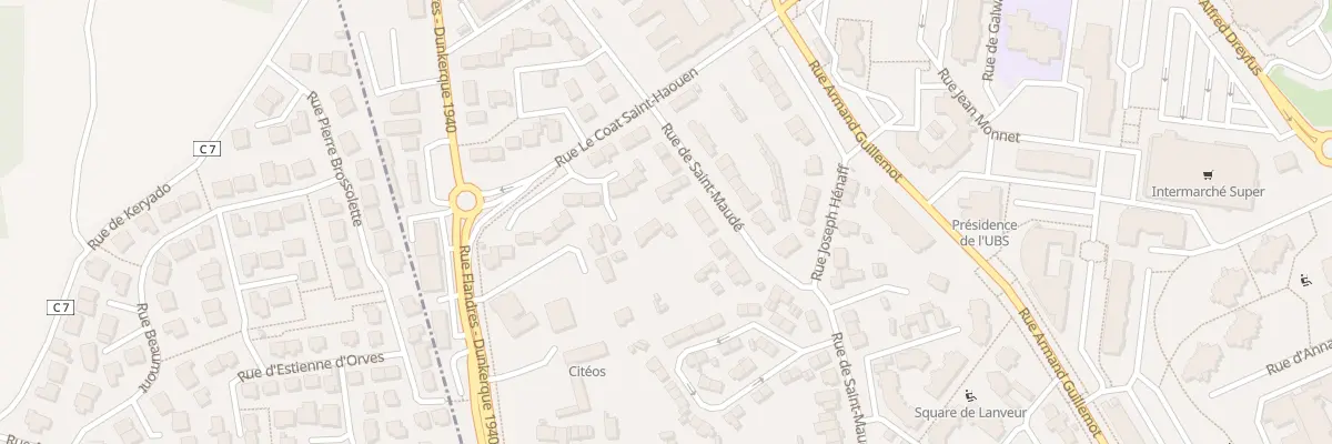 Plan du 48B Rue de Saint-Maudé à Lorient