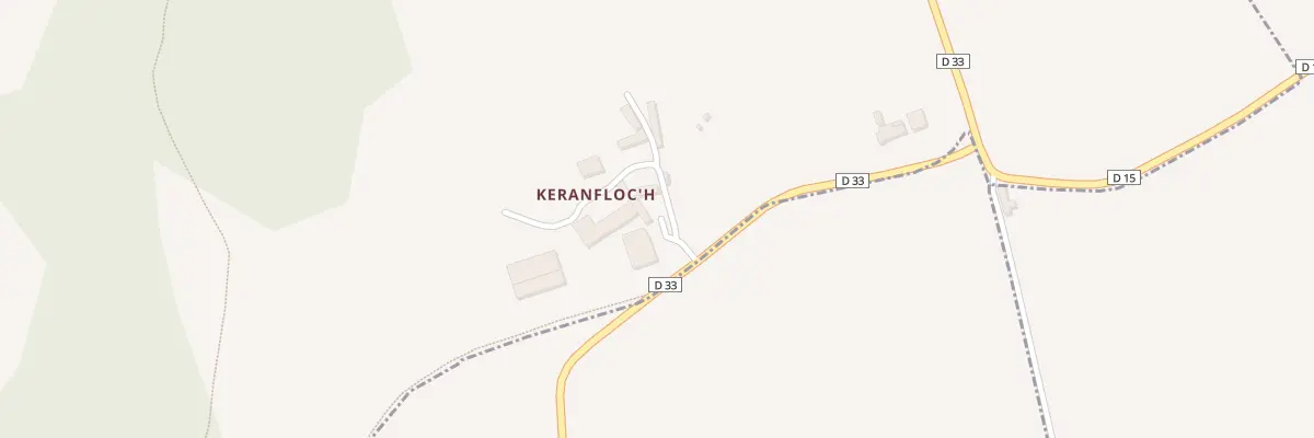 Plan du 1 Kéranfloc’h à Trégrom