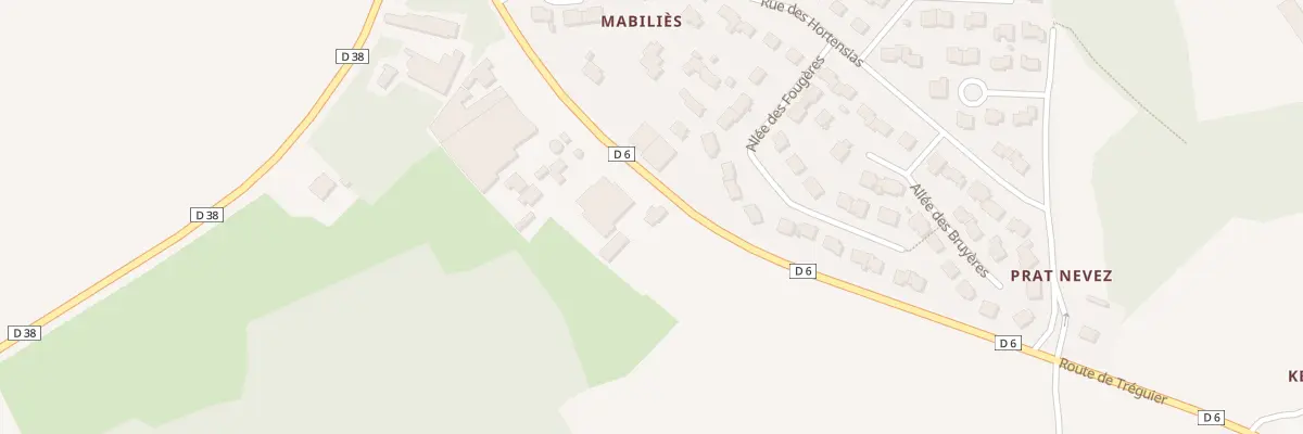 Plan du 60 Rte de Tréguier à Louannec