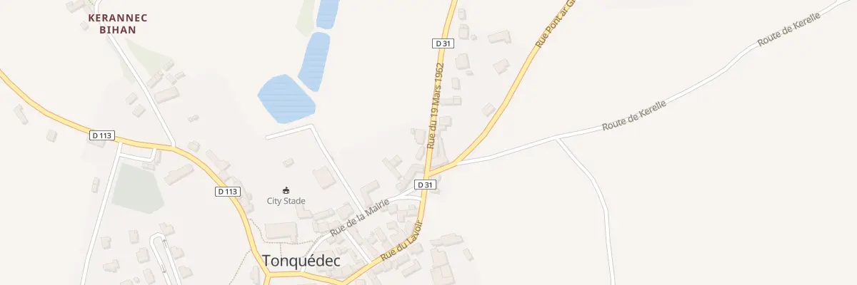 Plan du 2 Rue du 19 Mars 1962 à Tonquédec