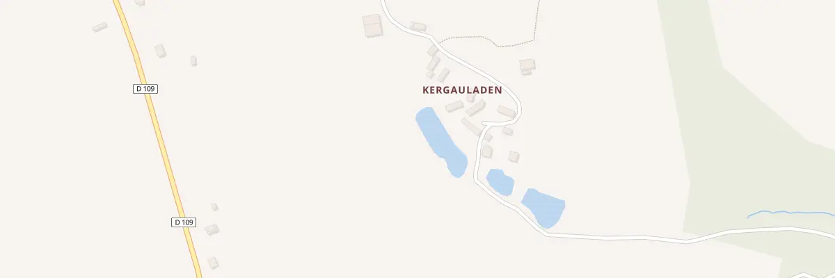 Plan du 5253 Kergauladen à Priziac