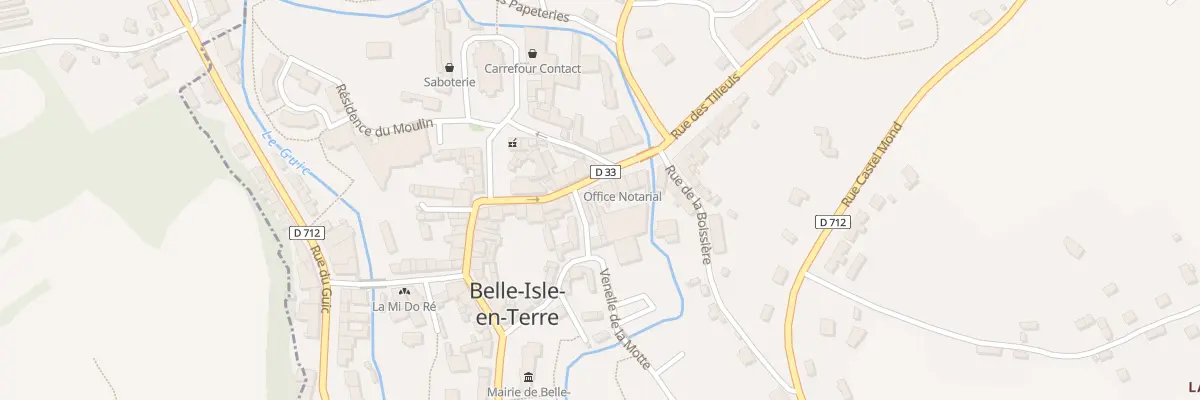 Plan du 4 Rue du Pont Malaben à Belle-Isle-en-Terre